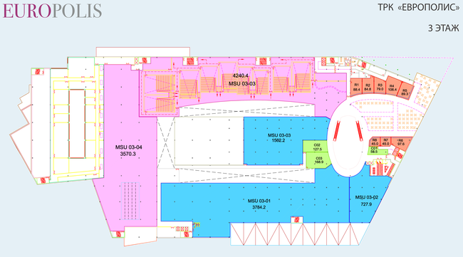 ТРК «Европолис», 3 этаж