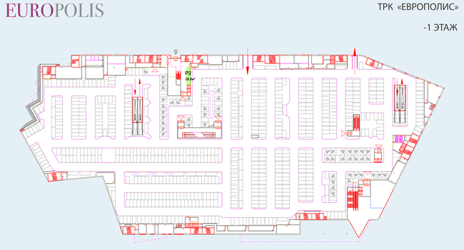 ТРК «Европолис», -1 этаж