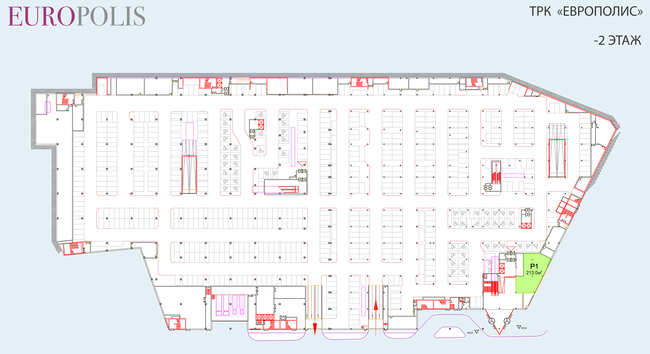 ТРК «Европолис», -2 этаж